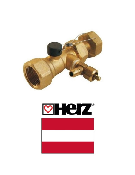 Кран шаровый с защит.кабельной пломбой, HERZ