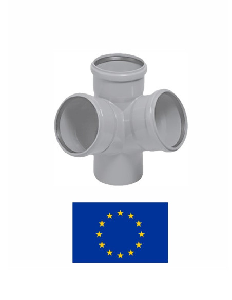 Угловой крест канал.DN110/110/11088^805, PELEKA