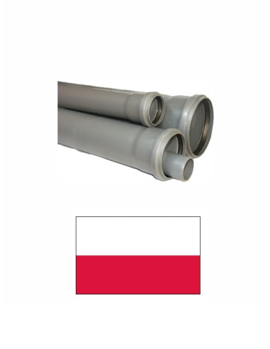 Sewage pipe with socket DN110/1500 800, PELEKA