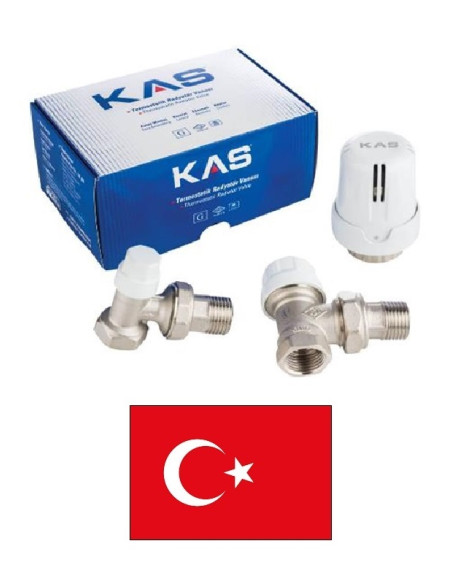 Комплект термовентилей(угловой) 1302305, 1/2