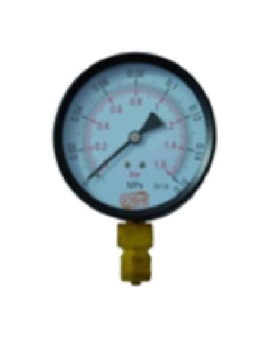 Manometer 0-10bar, 100mm 4010 vertical, VERTIKALS