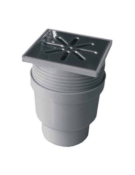 Floor drain with vert. waste 150x150x110, 832 VERT.