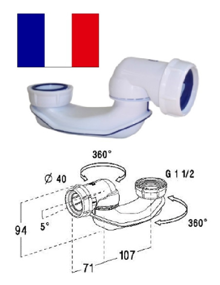 Sifons dušvannai SIBH208, EASYBAIN