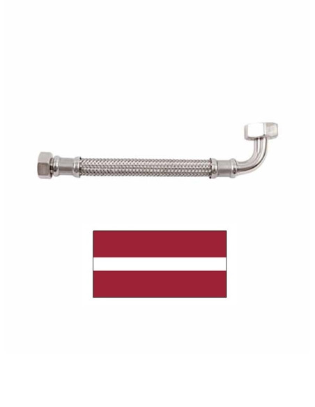 Flexible hose with elbow D13 90^718 FF30, 3/4X1/2