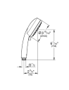 Grohe rokas duša New Tempesta 28421002 - 1