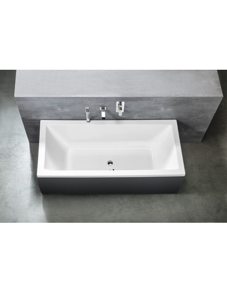 NISA Rectangular Bath 180x80x42cm, white - 3