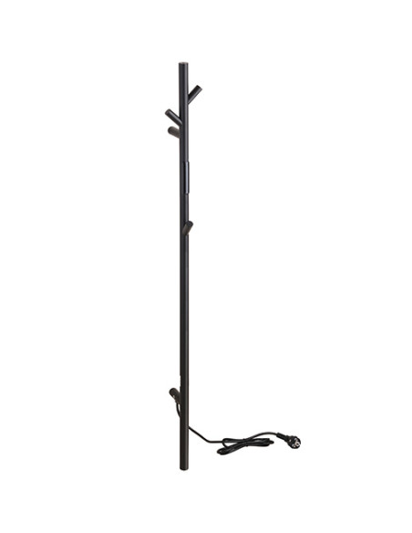 Apsildāms dvieļu žāvētājs 1180 mm, stienis, 30W, nerūsējošais tērauds, melns - 1