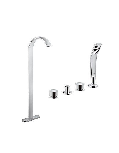 Bath/shower faucet 5-piece on the edge of the bath 555900505, JOOP! - 1