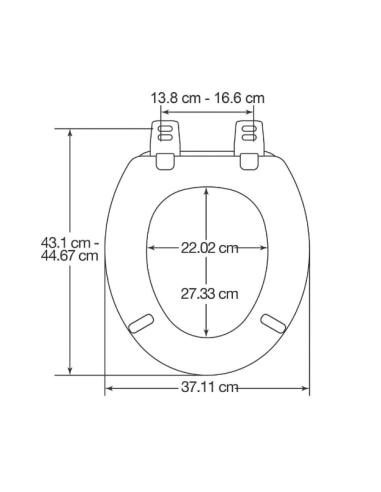 Tualetes poda sēdriņkis, melns koks - 2