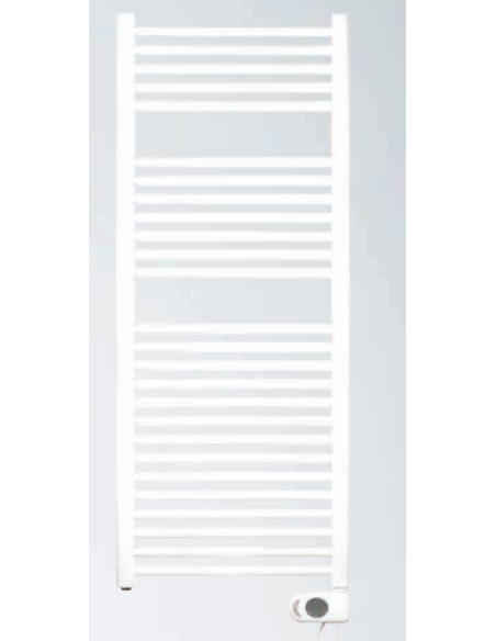 Zehnder Aura Electric Towel Radiator 1226x500mm, White - 1 Zehnder Aura Electric Towel Radiator 1226x500mm, White - 1