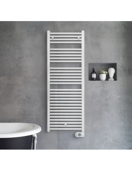 Zehnder Aura elektriskais dvieļu žāvētājs 1226x500mm, balts (PBEBZ-120-50/MQ) - 4