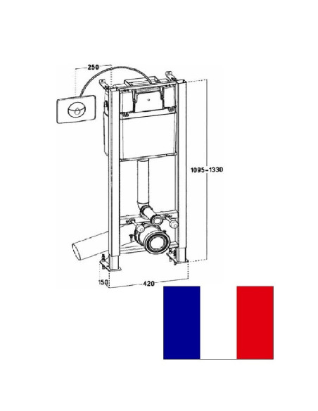 WC kompl.(raam+loputusk.+nupp kroom), HROMS - 1