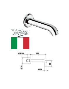 Tila seinalt 18.5cm 17244Io C, KONVEX - 1
