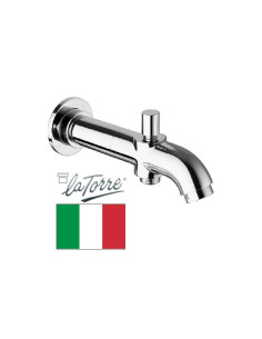 Spout with switch 12.5cm 12144R, CROMATO - 1