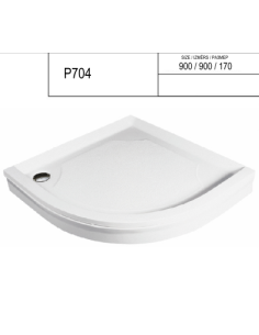 Dušo padėklas "SPN P 704", R 550 ,900 x 900 - 3 2