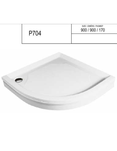 Dušas paliktnis "SPN P 704",  R 550, 900 x 900 - 1