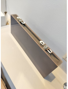 Plauktiņš 35x13cm, pelēks (graphite) - 1 2