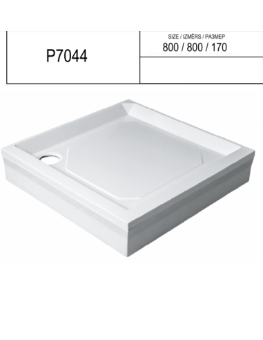 Shower tray "SPN P 7044", Square,800 x 800 - 4