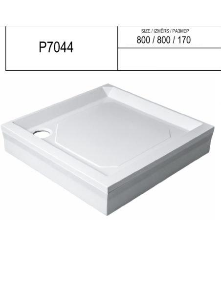 Shower tray "SPN P 7044", Square,800 x 800 - 4