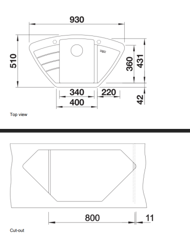 copy of Sink Blanco BLANCO DELTA II SILG PDUR Anthracite - 6
