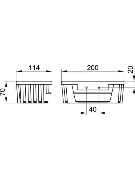 Soap dish 24942010100, HROMS - 4