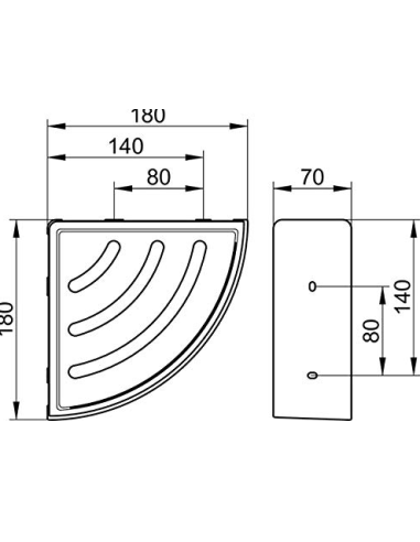 Держатель для душевых принадлежностей, ELEGANCE - 5