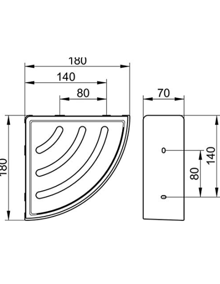 Держатель для душевых принадлежностей, ELEGANCE - 5