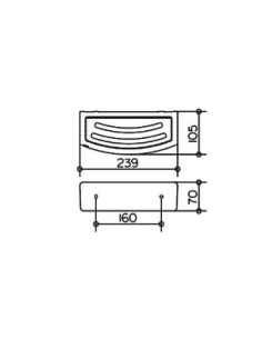 Dušas piederumu turētājs, hroms-melns, ELEGANCE - 2 2