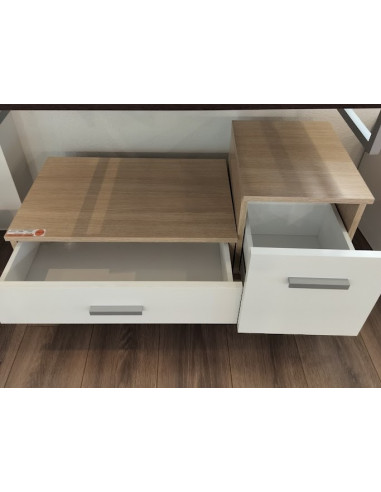 Skapītis ar atvilknēm 90x15x30,gaišs - 3