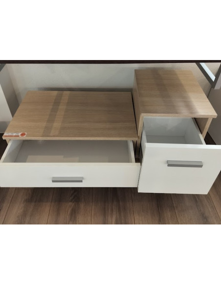 Skapītis ar atvilknēm 90x15x30,gaišs - 3