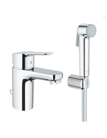 Grohe BauEdge - Valamusegisti bideedušiga, kroom 23757000 - 6