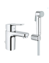 Grohe BauEdge - Смеситель для раковины с биде-душем, хром 23757000 - 6