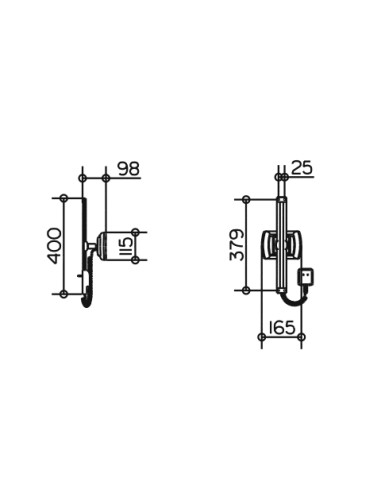Kosmētikas spogulis ar apgaismojumu, ILOOK - 1