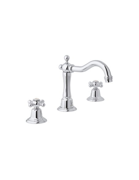 Tradition 3 caurumu izlietnes jaucējkrāns ar notekas vārstu 370780000 Tradition 3 caurumu izlietnes jaucējkrāns ar notekas vārstu 370780000