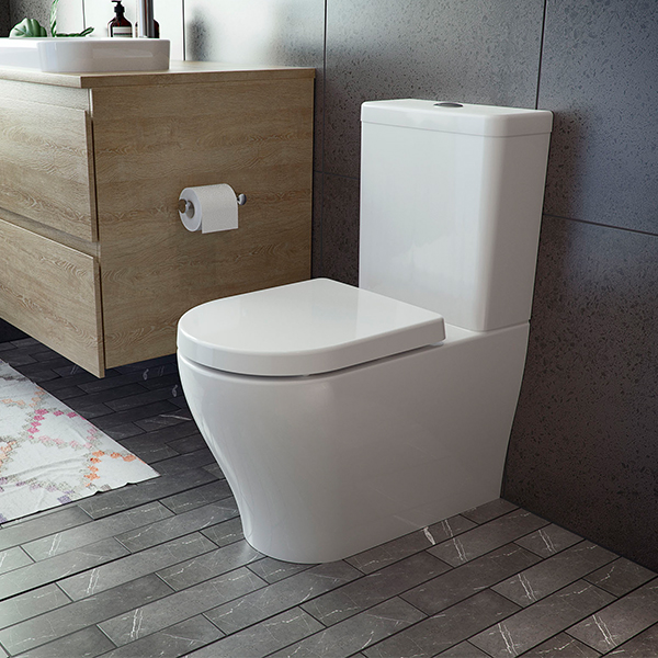 Freestanding floor toilets
