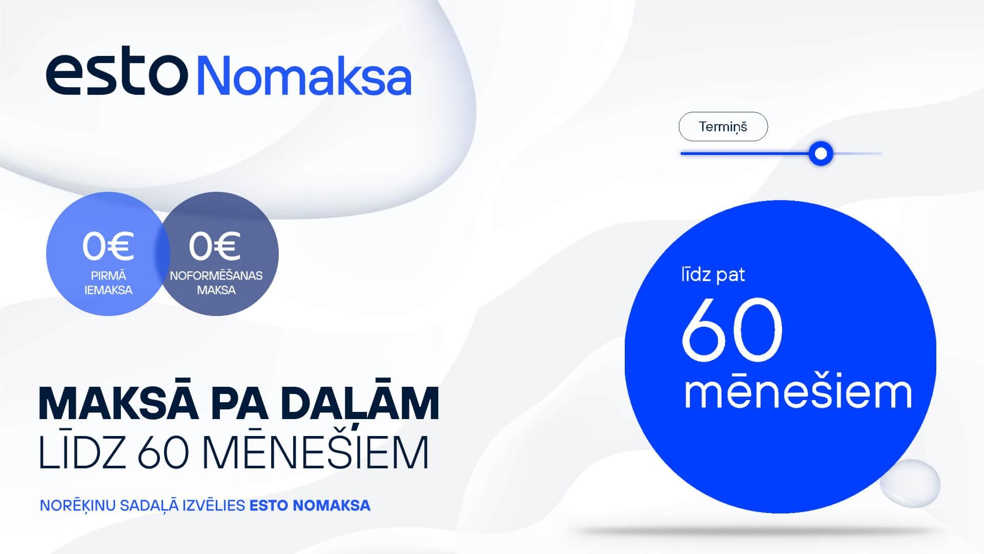ESTO apmokėjimas &ndash; jei nenorite mokėti visos sumos, mokėkite dalimis i&scaron; karto!