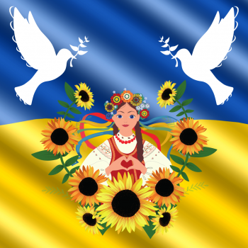 Lido baltā miera dūja! Lido!