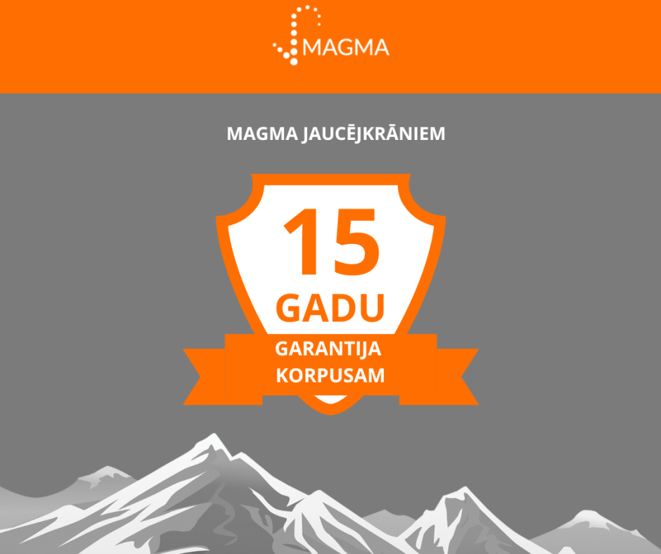  Zīmola MAGMA jaucējkrāniem 15 GADU GARANTIJA korpusam